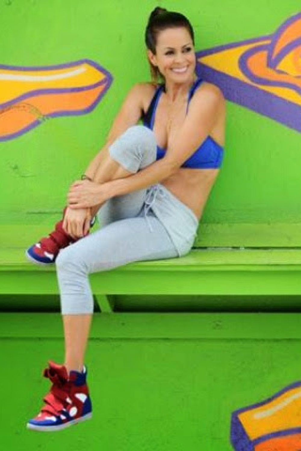 Brooke Burke-Charvet Wears Her Caelum Fitness Line