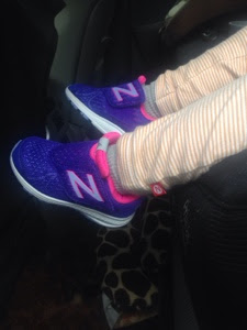 New Balance purple toddler sneakers