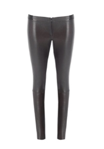 Review of the front-zip leather leggings