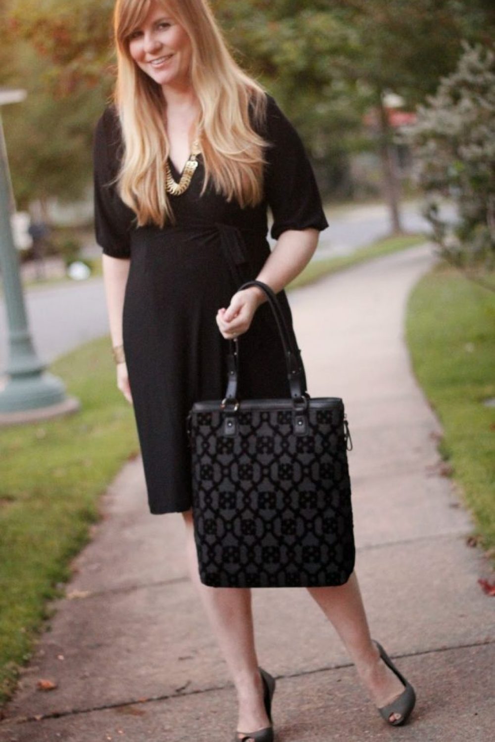 How I Styled My Bump: The Little Wrap Dress